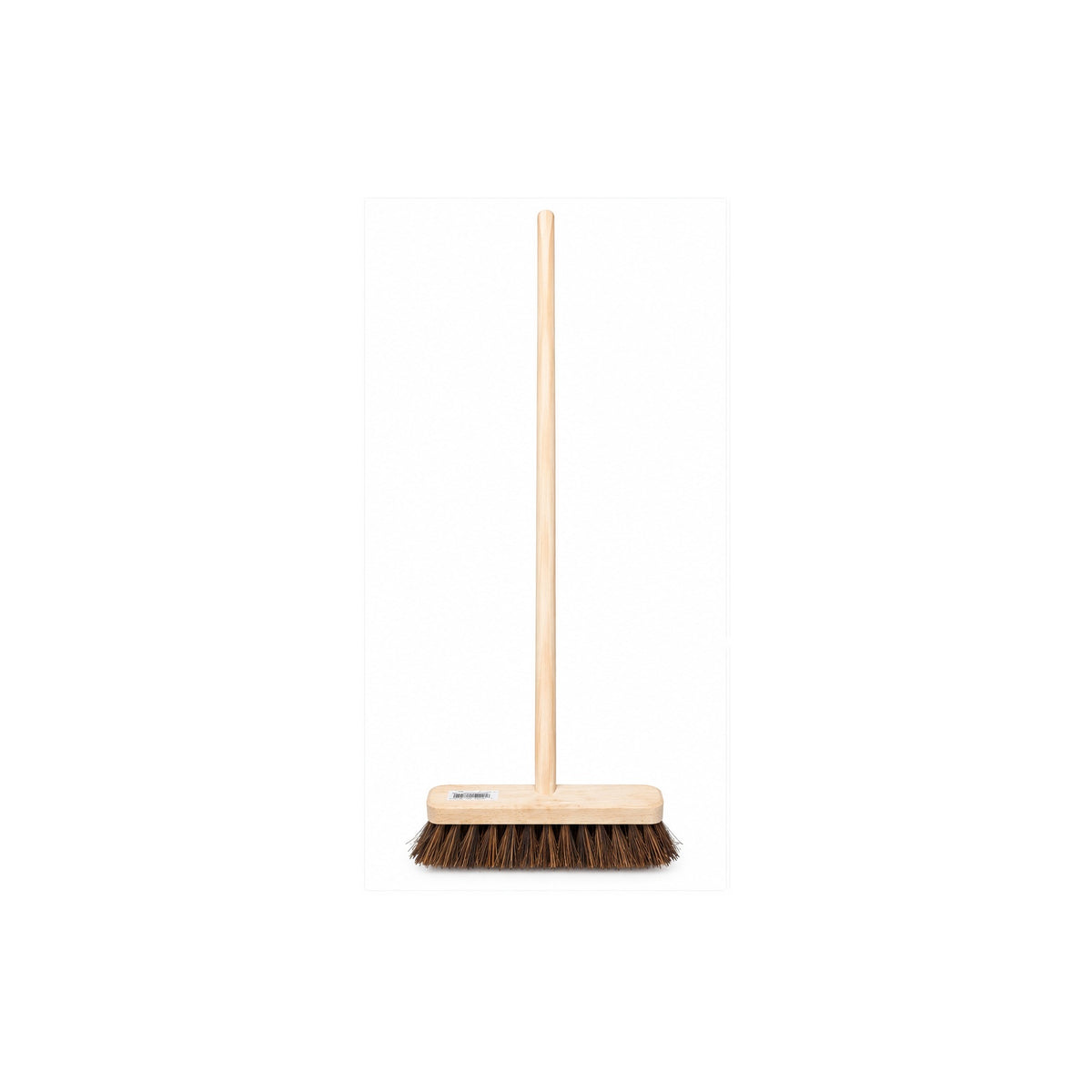 12 inch coco platform broom with wooden handle
