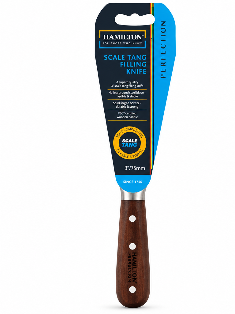 Hamilton Perfection Scale Tang Filling Knife 3 inch 75mm - front