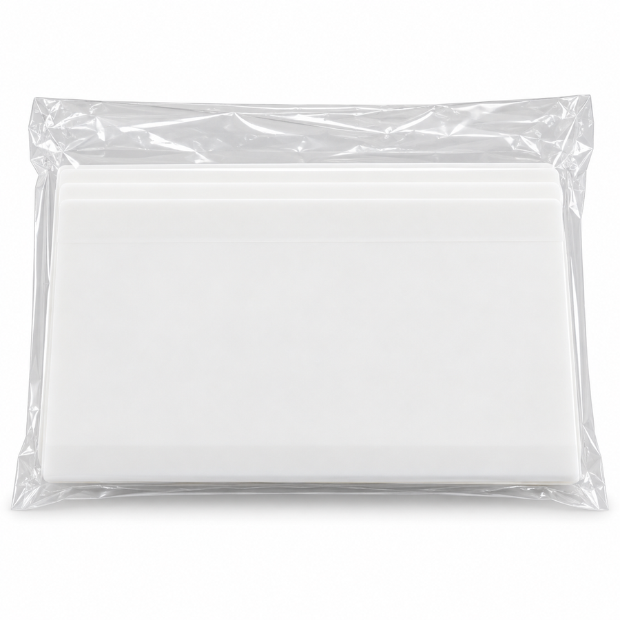 Plastic body filler spreaders pack of 10 in clear packaging