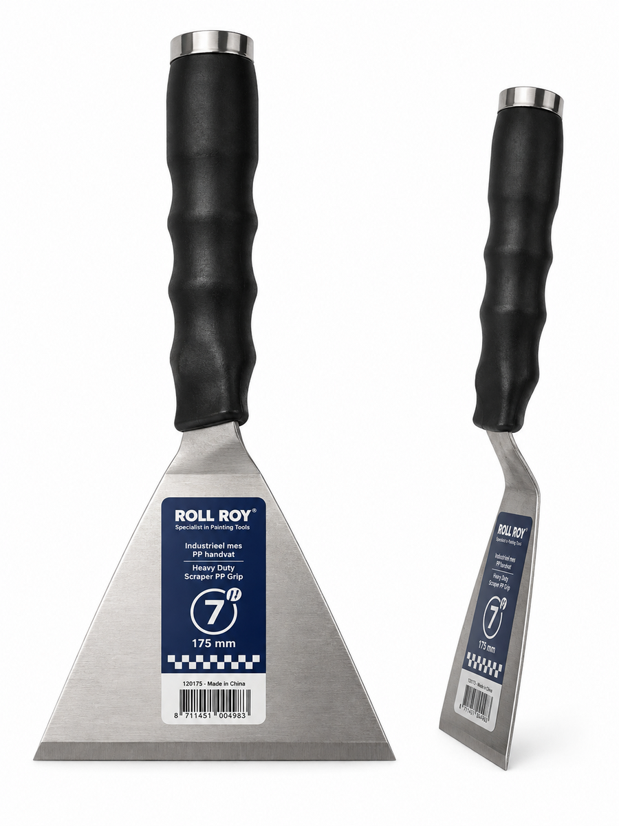 Roll Roy heavy duty scraper with 175mm blade and PP grip handle