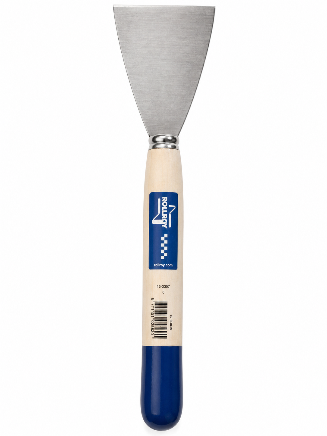 Roll Roy heavy duty scraper with 70mm carbon steel blade and wooden handle