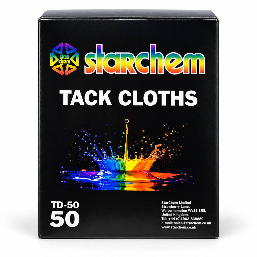 Starchem TD-50 Tack Cloths box of 50 - front view